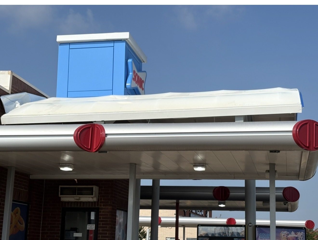 Commercial pressure washing, canopy cleaning